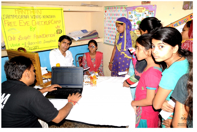 Manthan-SVK partners with OneSight India Foundation, spearheads eye checkup camp in Shakurpur