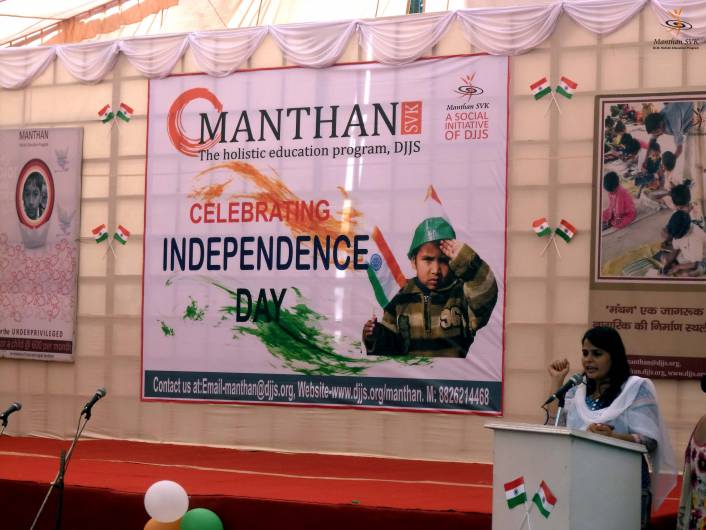 Enthusiastic celebration of Independence Day at Manthan-SVKs