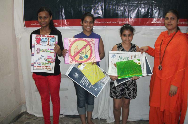 Exhibiting ‘SMOKING IS BAD’ through poster making competition under BODH
