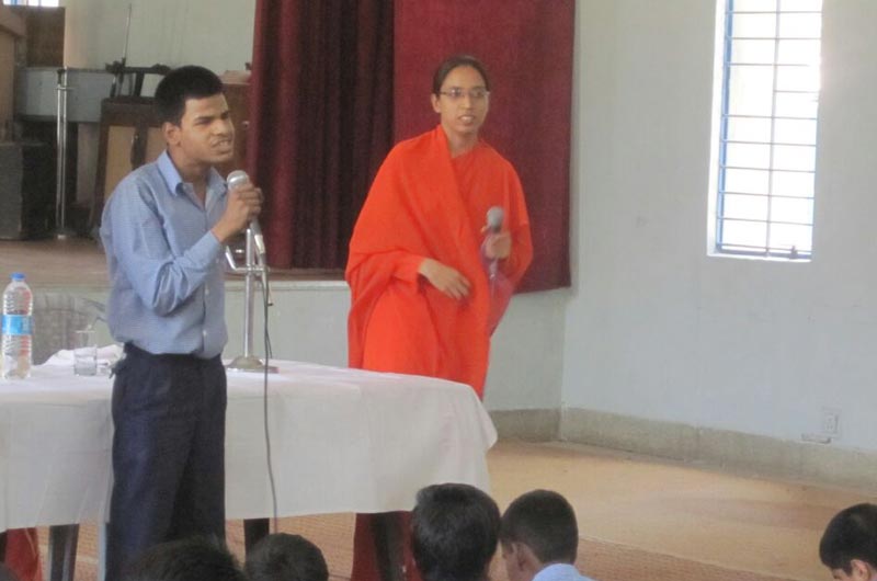 DJJS organizes a spiritually invigorating lecture for the students of Blind Relief Association (BRA)