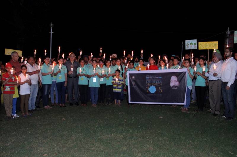 My Earth My Responsibility Nature Conservators spearheaded the EARTH HOUR Movement in Ludhiana