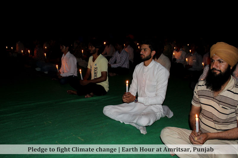 DJJS Pan- India network spiritually re- energizes earth on Earth Hour 2015