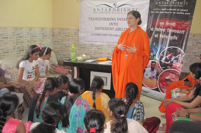Motivational Discourse Organized by Antardrishti for Specially Abled Children @ Rama Vihar Girls Hostel