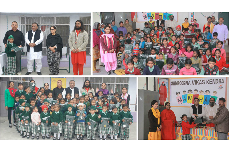 Sweater Distribution at Manthan SVK centers in Ludhiana, Punjab
