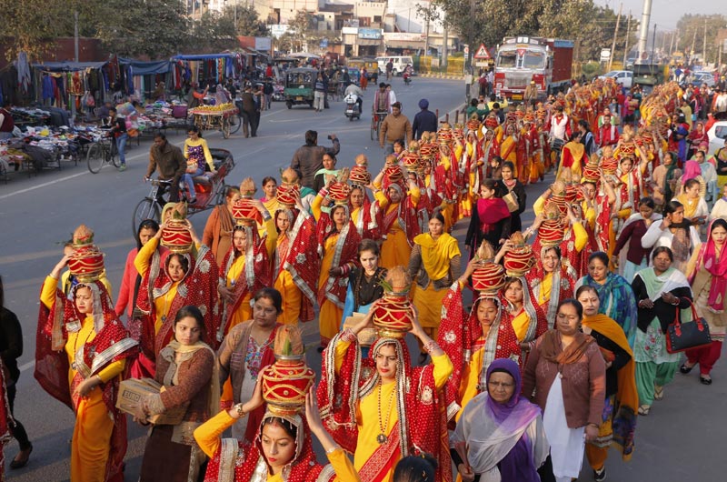 Enthraling Shrimad Bhagwat Katha Transforms the Minds of Jalandhar Devotees