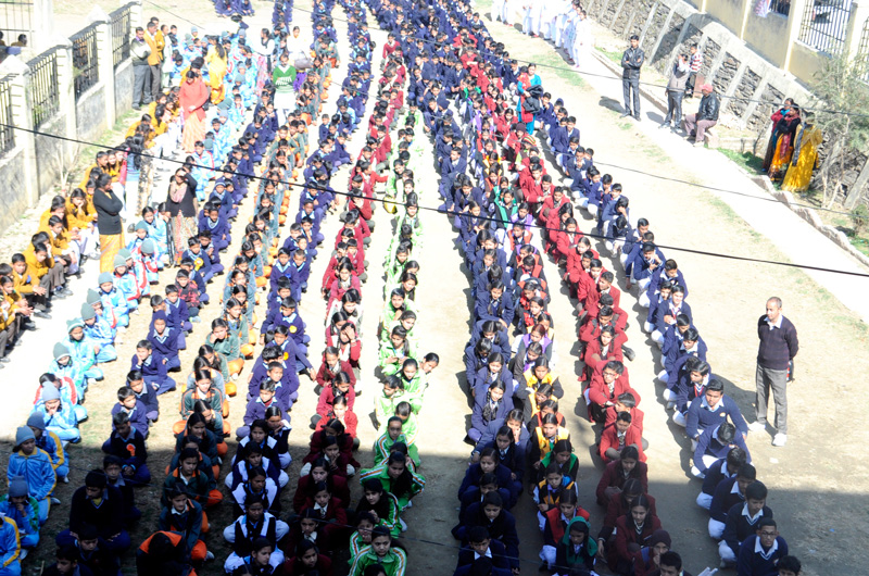 Thousands of students join DJJS Climate Saksharta - Walk to Save Himalayas in Pithoragarh city
