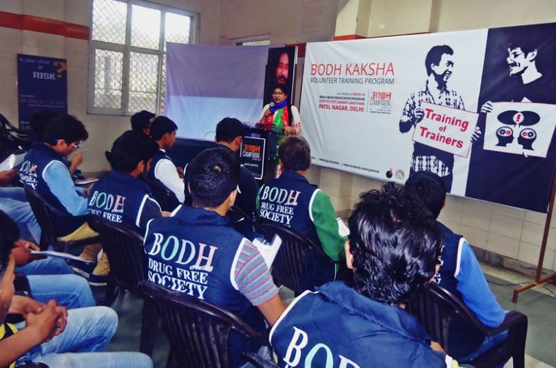 Volunteers were trained for setting a ray of change in the communities of West Delhi against Drug Addiction
