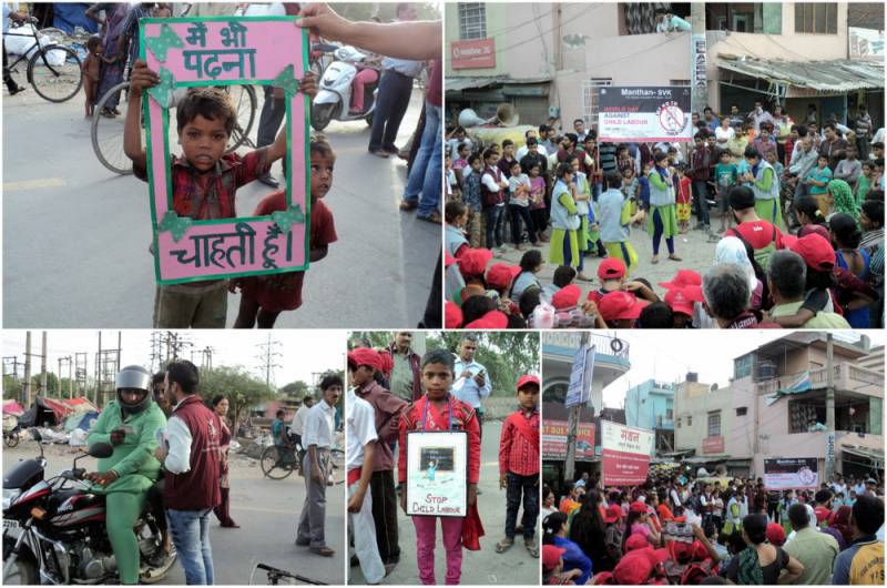 Awareness Rally Organised Against Child Labour @Manthan SVK, Faridabad