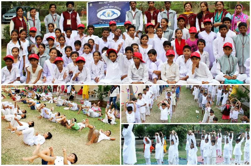 Students of Manthan Celebrate International Yoga Day With Great Enthusiasm and Fervour