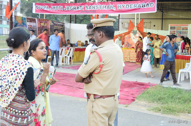 DJJS Marked its Spiritual Presence through a Stall at Ramayan Mela, Hyderabad, Telangana