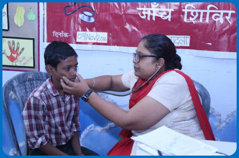 Health Camp at Manthan-SVK, Badli, Rohini, Delhi