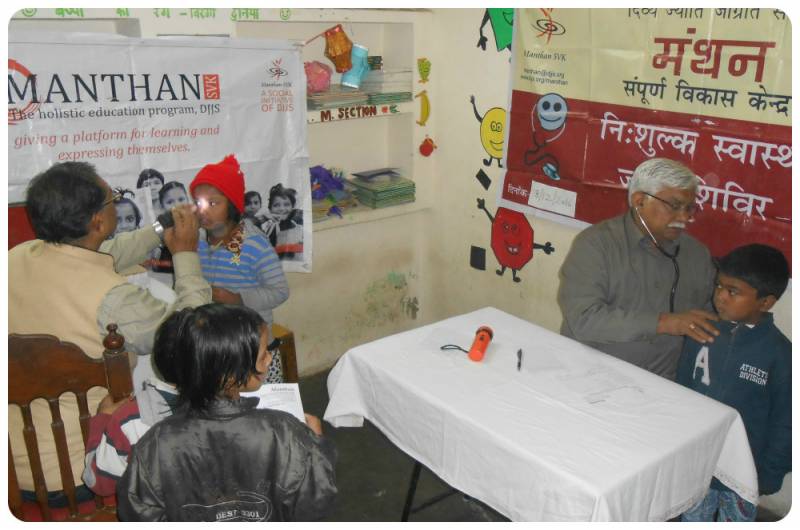 Eye Check-up Camp @ Manthan SVK, Dwarka, New Delhi