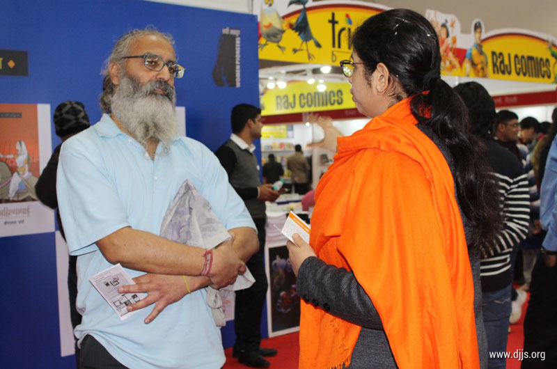 DJJS Quenches Spiritual Thirst by Introducing Visitors to the River of Divine Knowledge @ World Book Fair, New Delhi