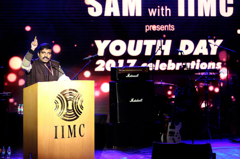SAM at Indian Institute of Mass Communication, Delhi on Youth Day 2017