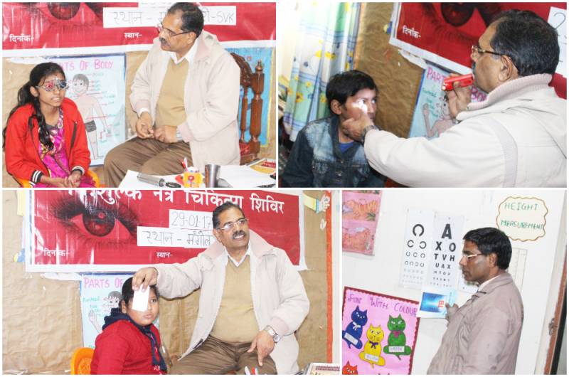 Health and Eye Check-up held for Manthanites of SVK - Mangolpuri and Rithala