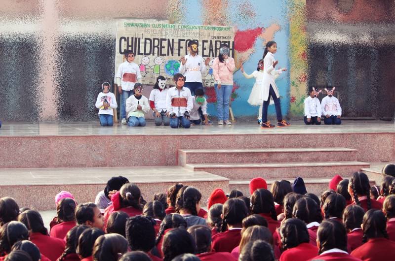Sanrakshan 'Children for Earth' Campaign | DJJS Karkardoma sowing the seeds of pro- environmental living in children