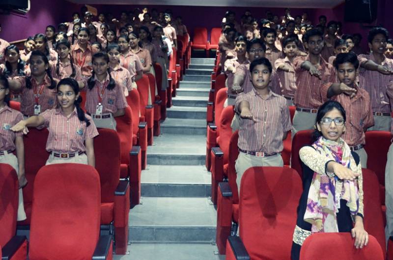 Students of BLS International School, Hathras, U.P. were motivated to 'Say No' to drugs