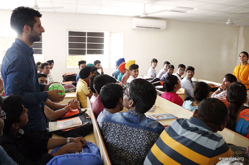 DJJS Inspires Youth to Re-Engineer Minds for Effective Life Management at GNA University at Jalandhar, Punjab
