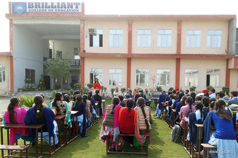 DJJS Refurbished Minds of Youth by Enlivening Right Moral Values at Brilliant College, Punjab