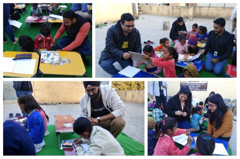 Corporate MongoDB employees celebrated Christmas Day with Manthanites