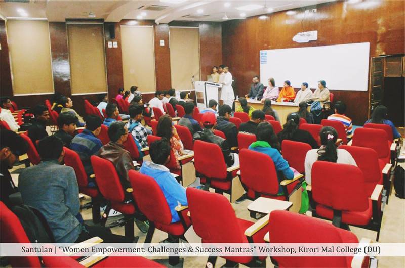 'Women Empowerment: Challenges & Success Mantras' demystified by Santulan at KMC of Delhi University