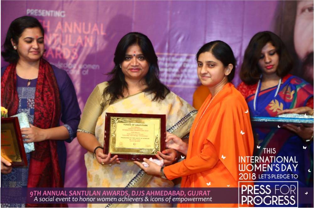 9th Annual Santulan Awards on the occasion of International Women’s Day 2018, held  at Ahmedabad, Gujarat