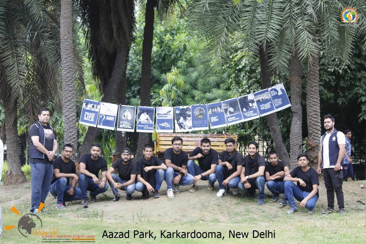 East Delhi: DJJS continued its Park Program Series “wake up” – let’s make the morning drug free” with its 40th Park covered