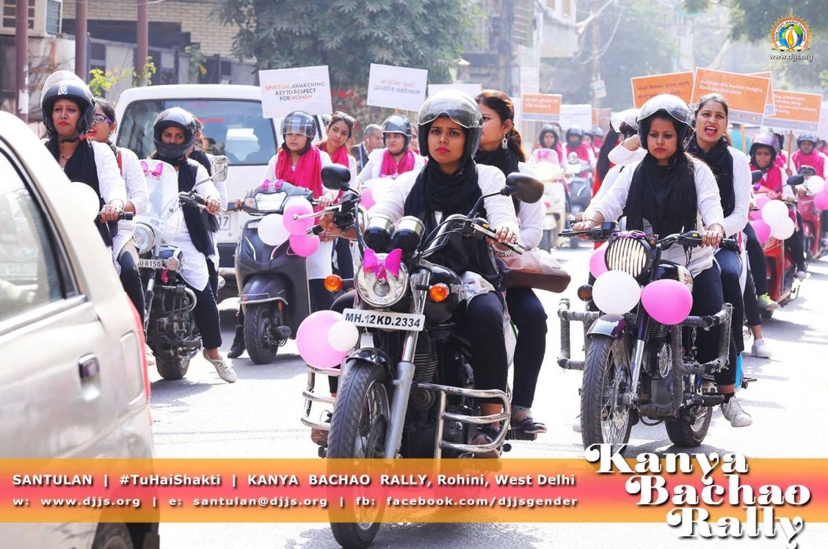 Massive ‘Kanya Bachao’ Rally by Gender Equality Program – Santulan, of Divya Jyoti Jagrati Sansthan