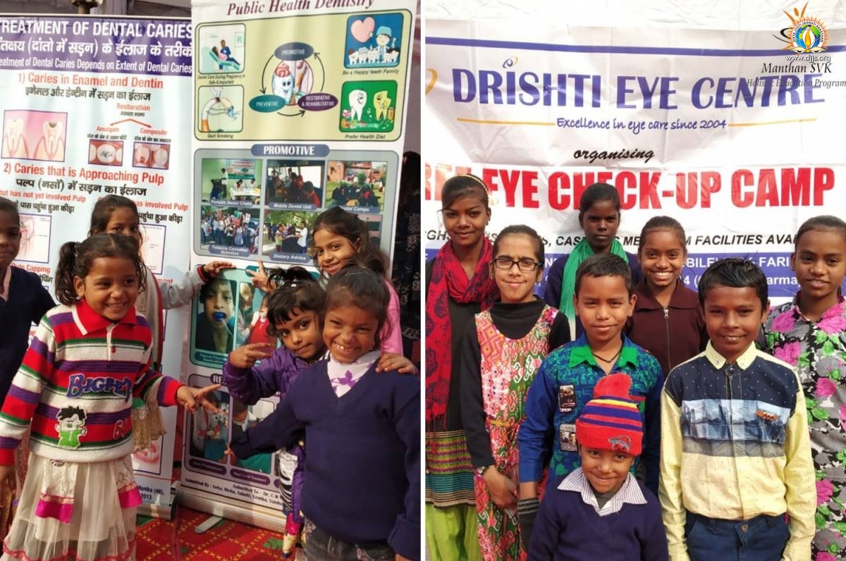 Manthan participates in Health check-up camp organized in Faridabad by Bhuvnesh Kumar Dhingra foundation