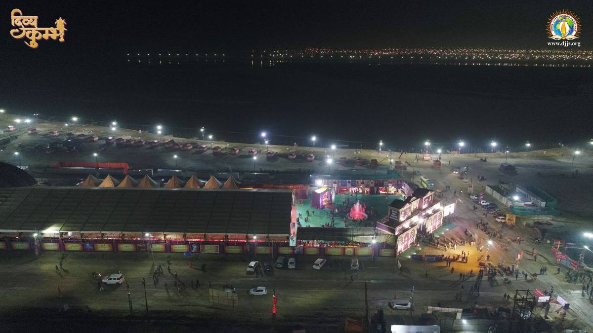 Incredible Aerial Photos of DJJS Camp Captured at Kumbh Mela 2019