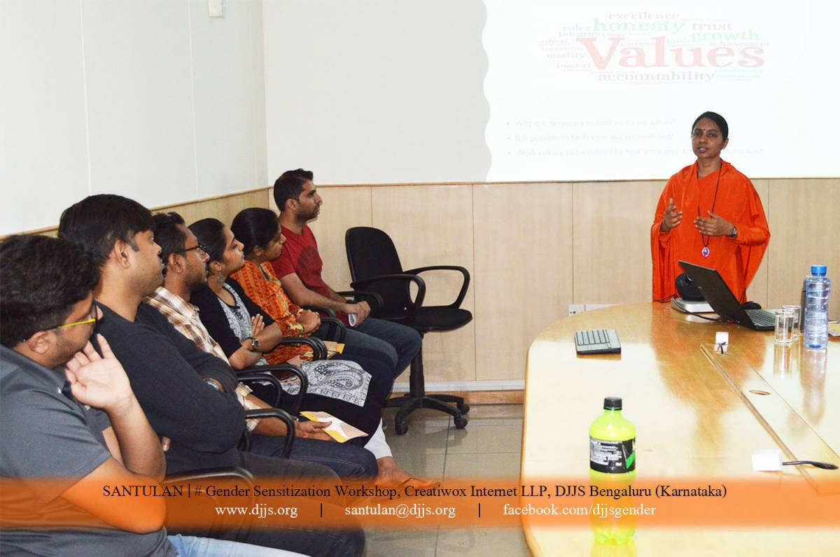 Gender Sensitization Workshop held at The Logical Indian Office, Bengaluru