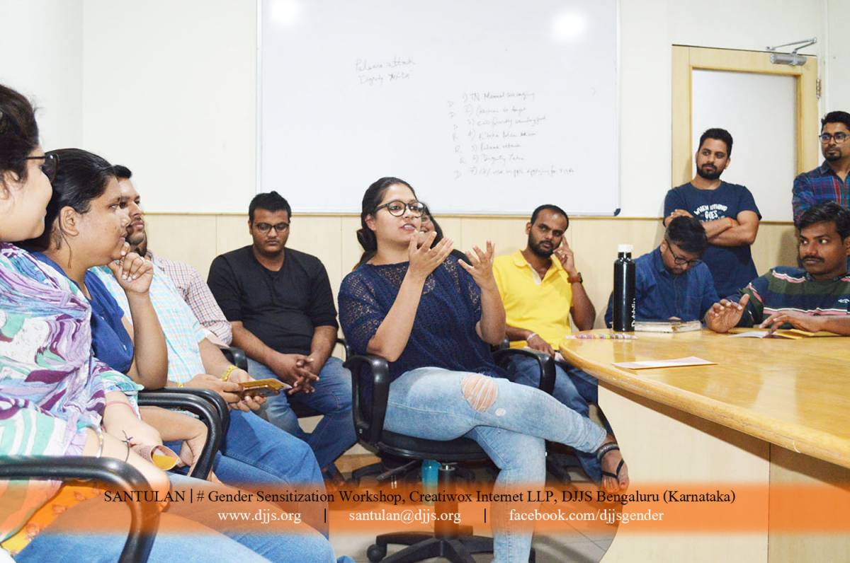 Gender Sensitization Workshop held at The Logical Indian Office, Bengaluru