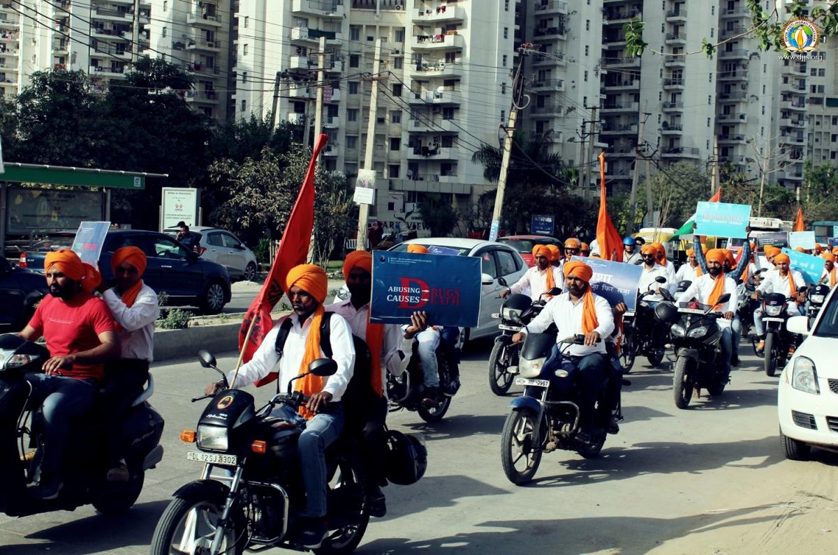 Martyrdom Day celebrated by hundreds of Youngsters through Bike rally in Gurugram, Haryana