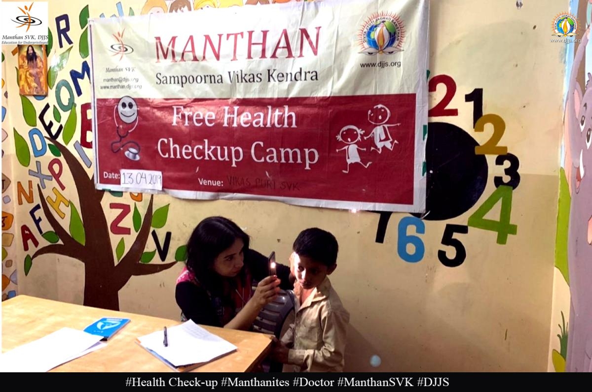 Health check up camps organized @ Manthan-SVK on the occasion of World Health Day