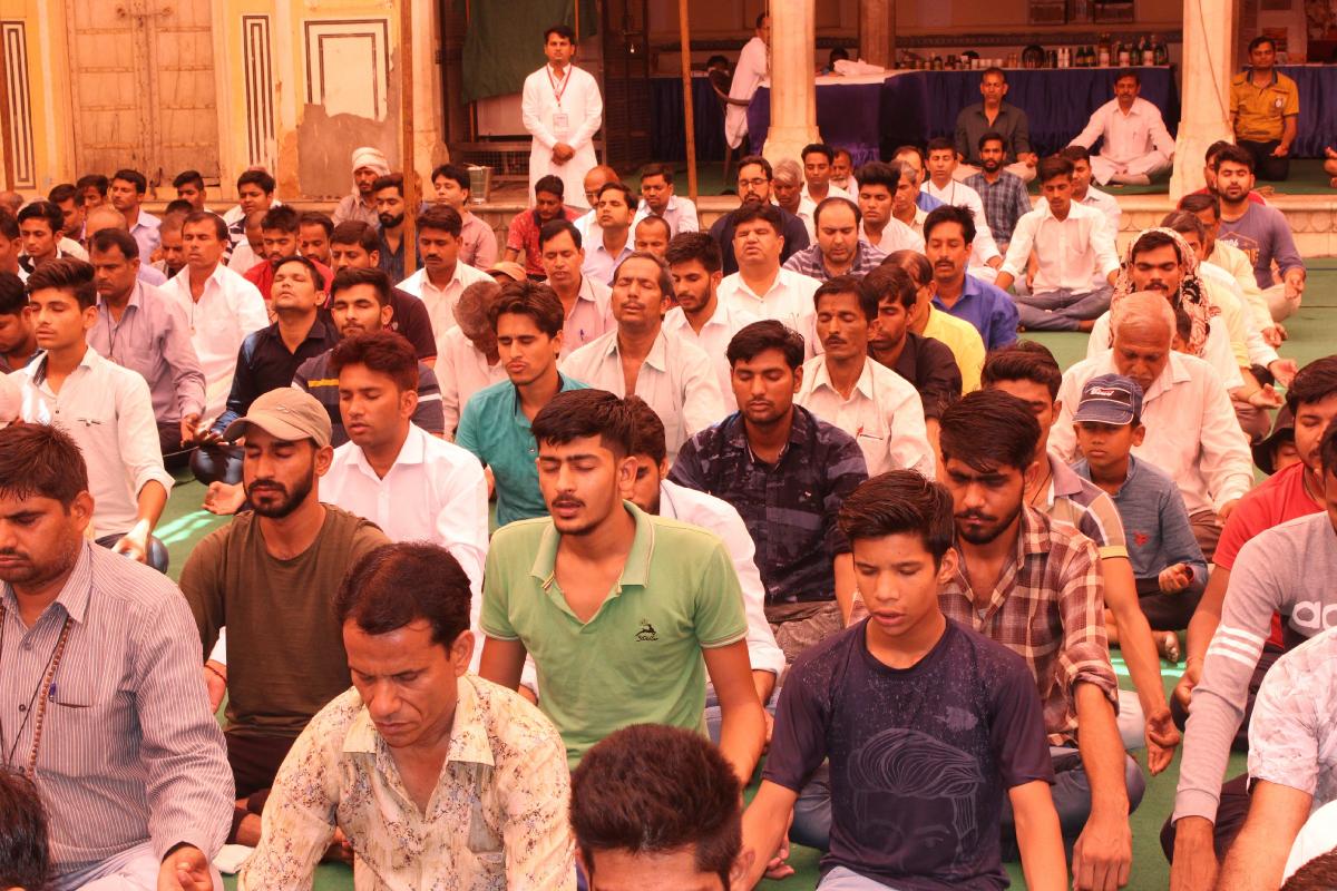 Monthly Spiritual Congregation Reaffirmed Need of Sewa and Meditation in Jaipur, Rajasthan