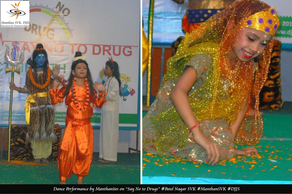 Manthan-SVK students raised awareness against drug and alcohol addiction