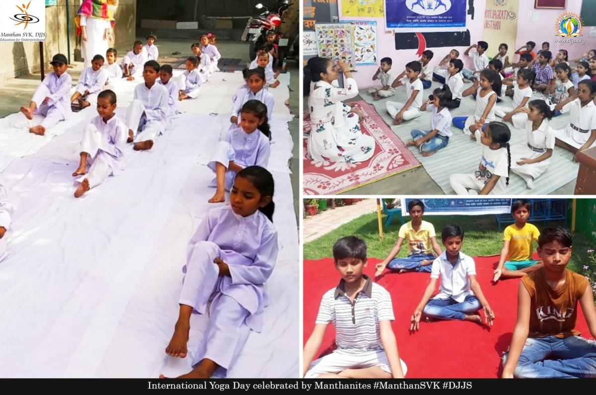 International Yog Day celebrated @ Manthan-SVK centres