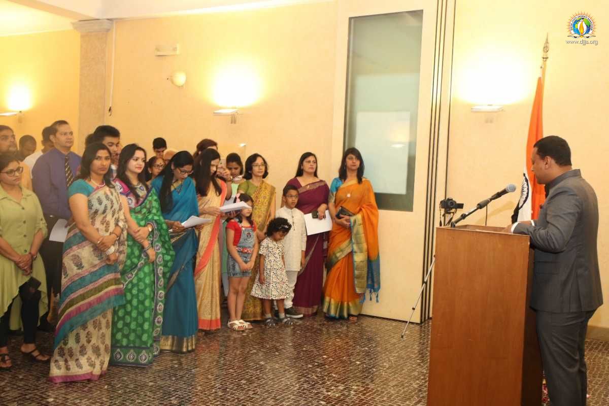 Independence Day Celebration Invigorated the Patriotic & Spiritual Fervour at Indian Embassy Milan, Italy