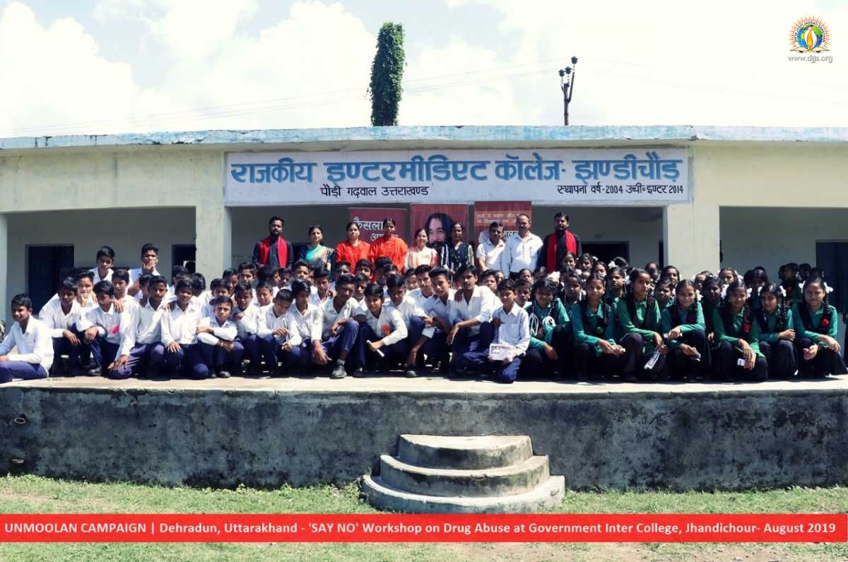Bodh, DJJS educated students on drug abuse and its harmful effects in Dehradun under UNMOOLAN CAMPAIGN