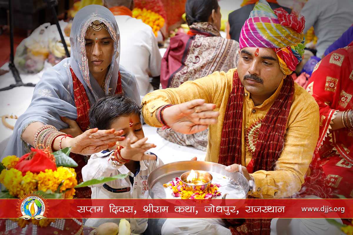 Shri Ram Katha Prescribing Inner Peace through Brahm Gyan at Jodhpur, Rajasthan
