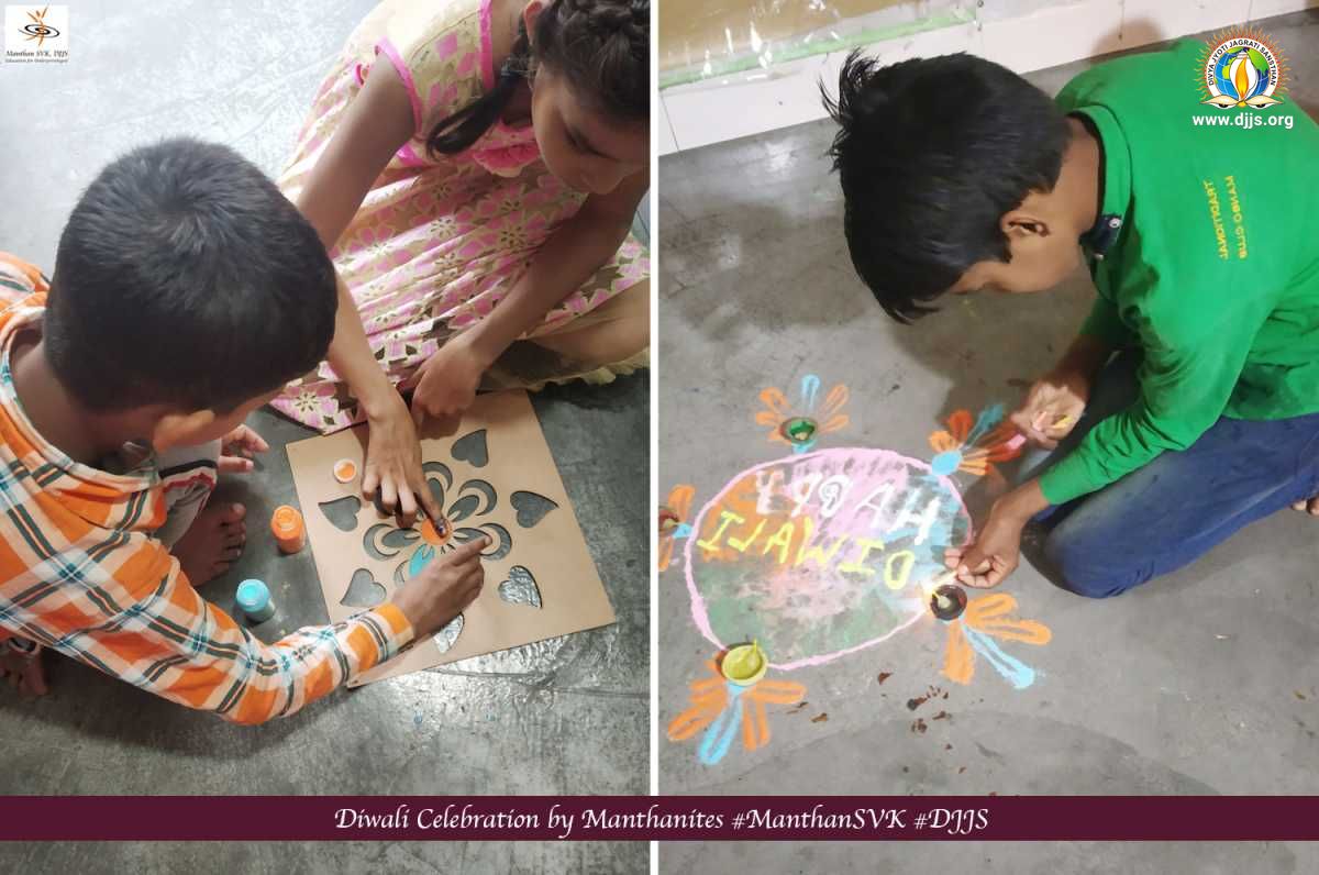 Festival of lights, Diwali celebrated at Manthan-SVK centres with eco friendly touch