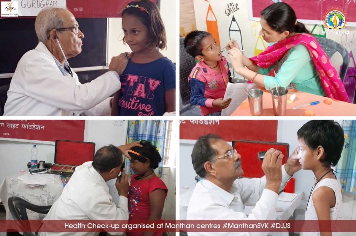 Medical camps organized @Manthan-SVKs to ensure good health of children