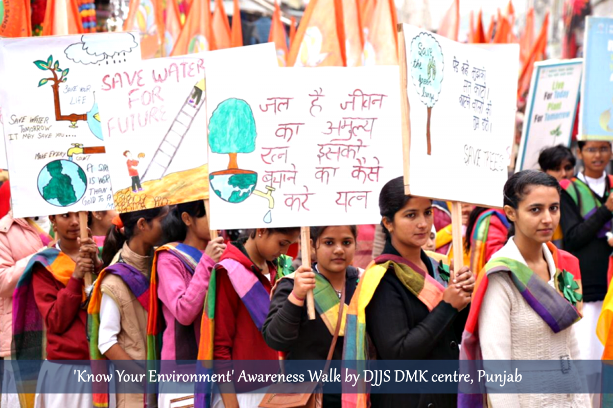 Young Nature Conservators of DJJS DMK Centre Call Forth Masses to Act against Climate Change