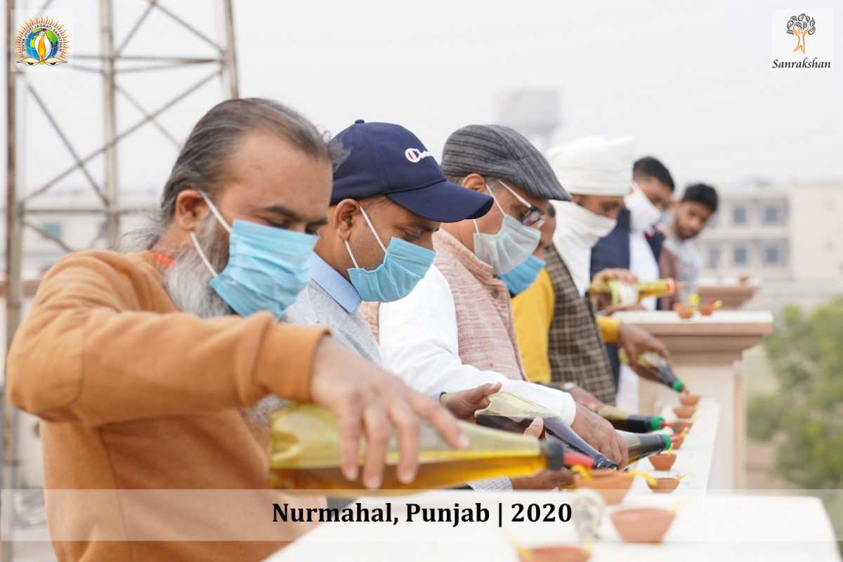Deepawali 2020 | DJJS Nurmahal Ashram marks Pro- environmental Diwali shines with 85000 Earthen Lamps