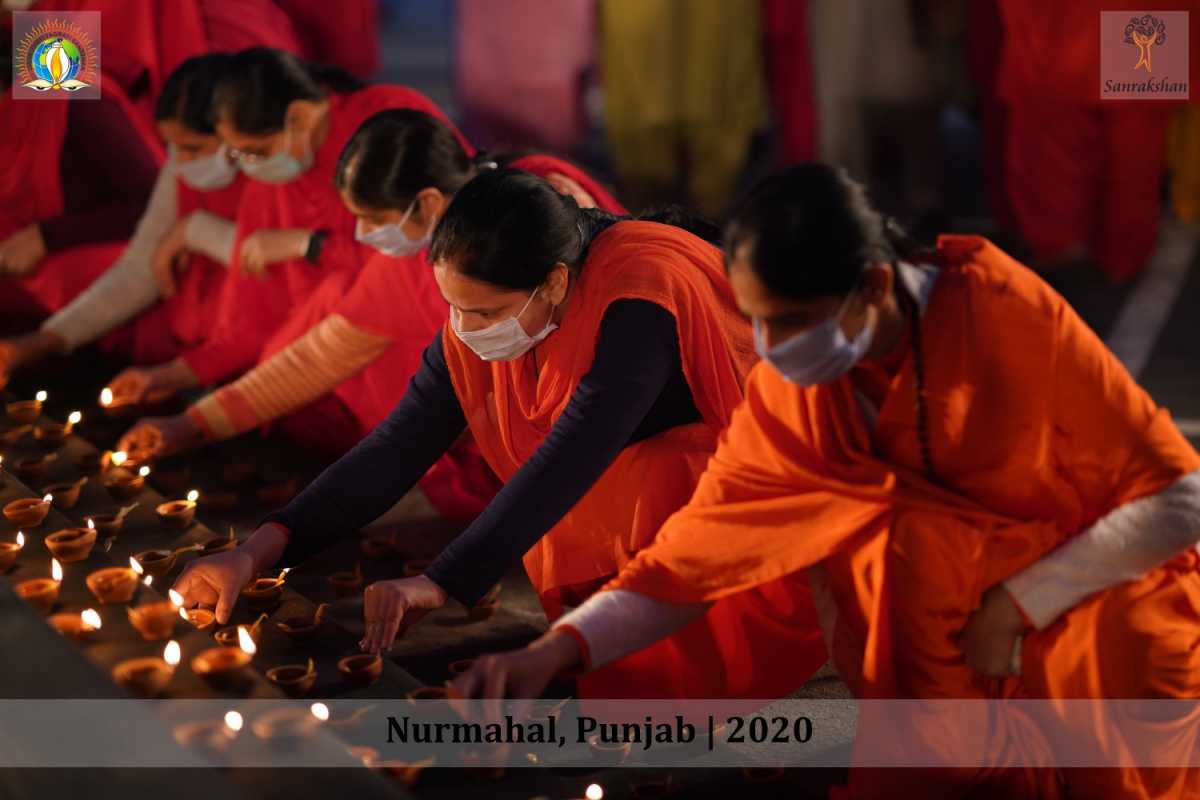 Deepawali 2020 | DJJS Nurmahal Ashram marks Pro- environmental Diwali shines with 85000 Earthen Lamps