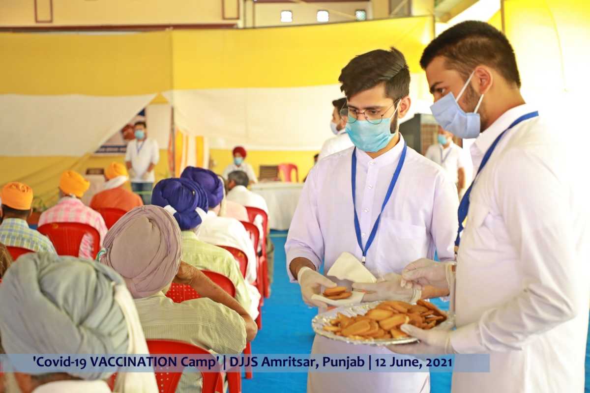 Free Covid-19 Vaccination Camp was held at DJJS Manawala Ashram, Amritsar