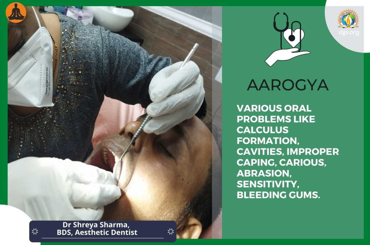 Dental OPD was conducted at Aarogya Dental Care Clinic - Feb'22 at Divya Dham, Delhi 