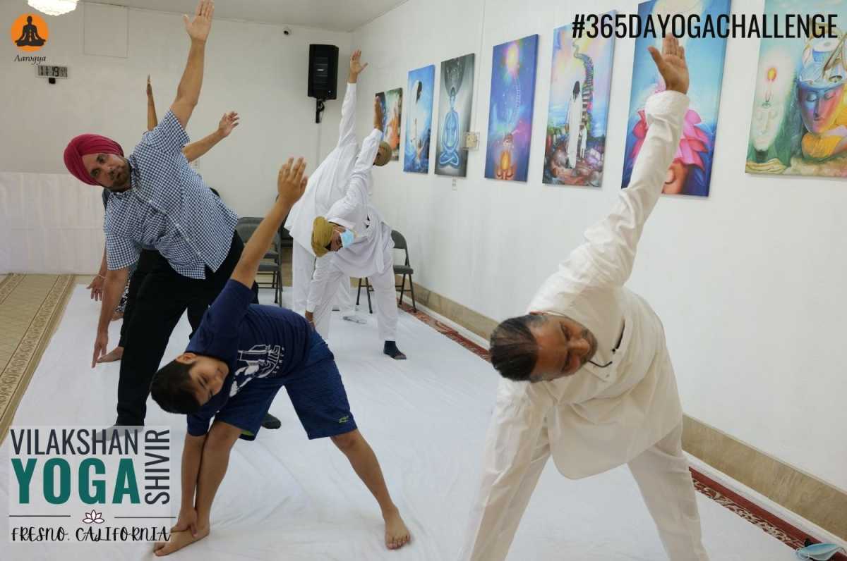 Fresno, California organised विलक्षण योग शिविर under Aarogya's  #365DayYogaChallenge