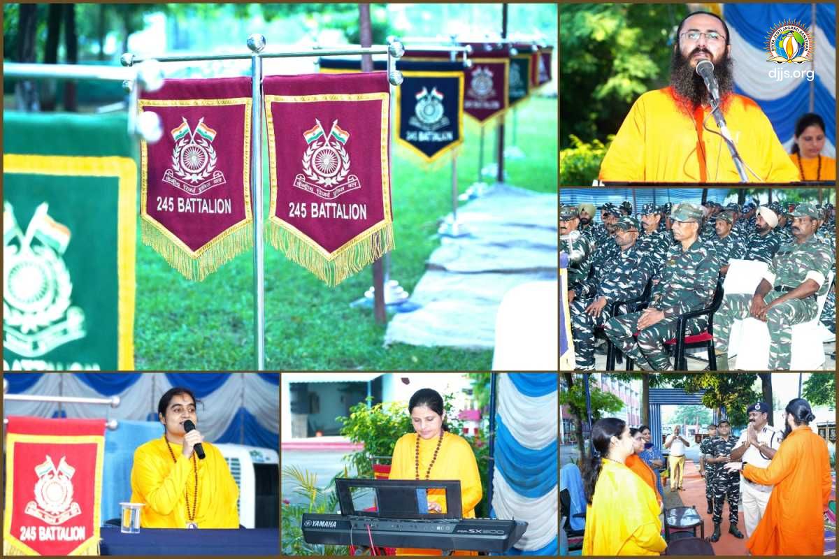 Lecture on Stress Management through Spirituality at 245 Battalion CRPF, Kapurthala, Punjab