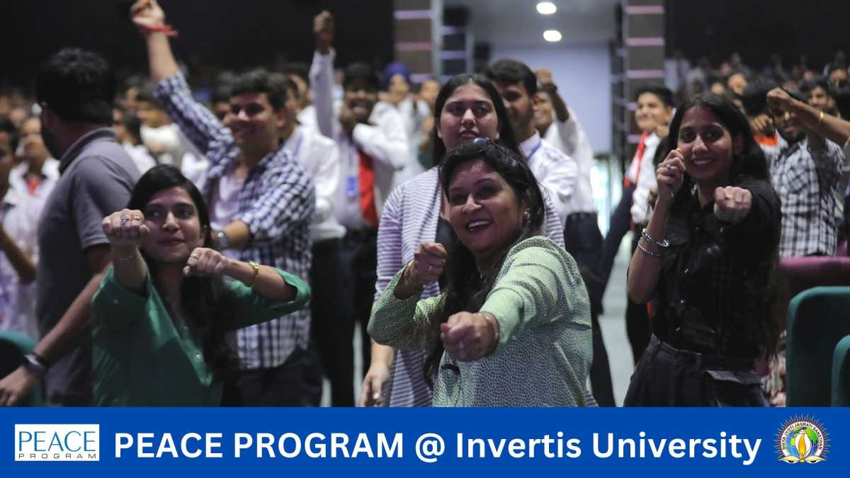 PEACE GURUKUL wins hearts of young students at Invertis University, Bareilly